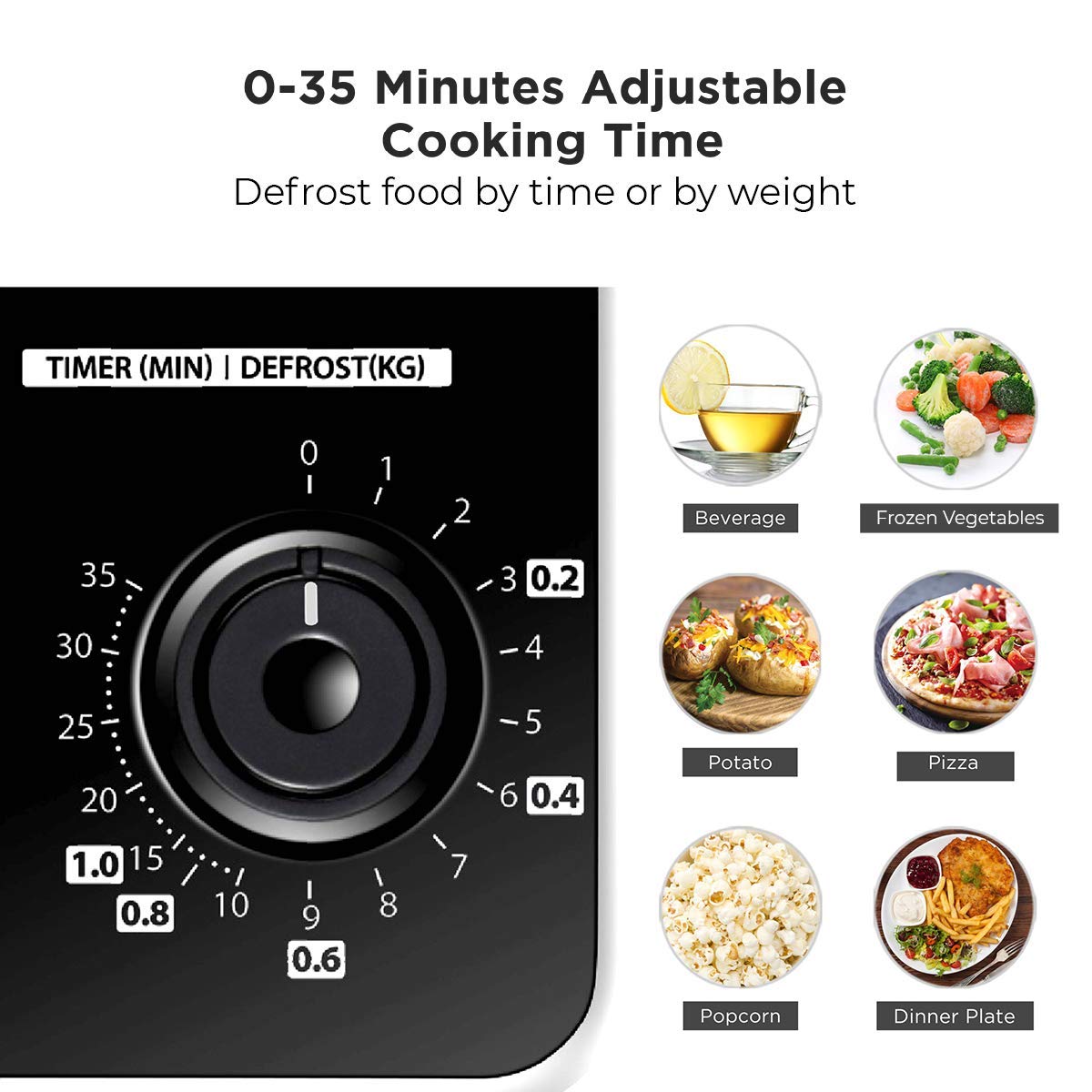 Toshiba 800 w 20 L Microwave Oven with Function Defrost and 5 Power