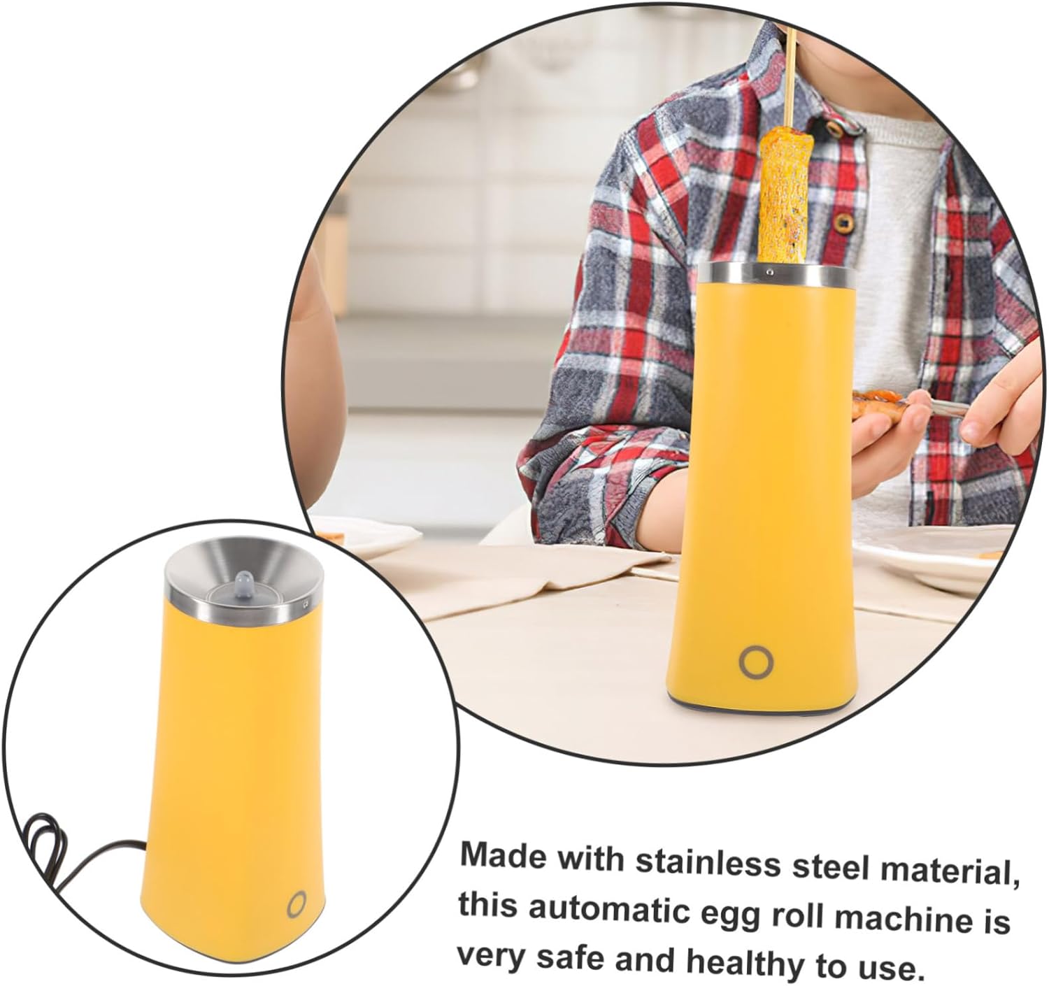 Automatic Egg Roll Maker Machine Breakfast Electric Cooker for Home Multi-functional Mini Sausage Roll Tool Easy to Use Compatible