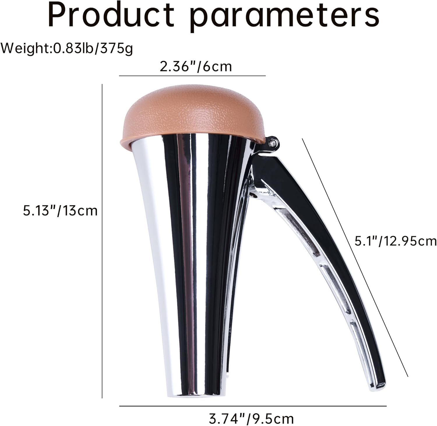 Nutcracker: Effortlessly Cracks Large to Medium Nuts, Heavy Duty Nut Cracker tool with Splash-Proof Brown Lid, Long Ergonomic Leverage & Spring Return walnut pecan cracker - Image 6