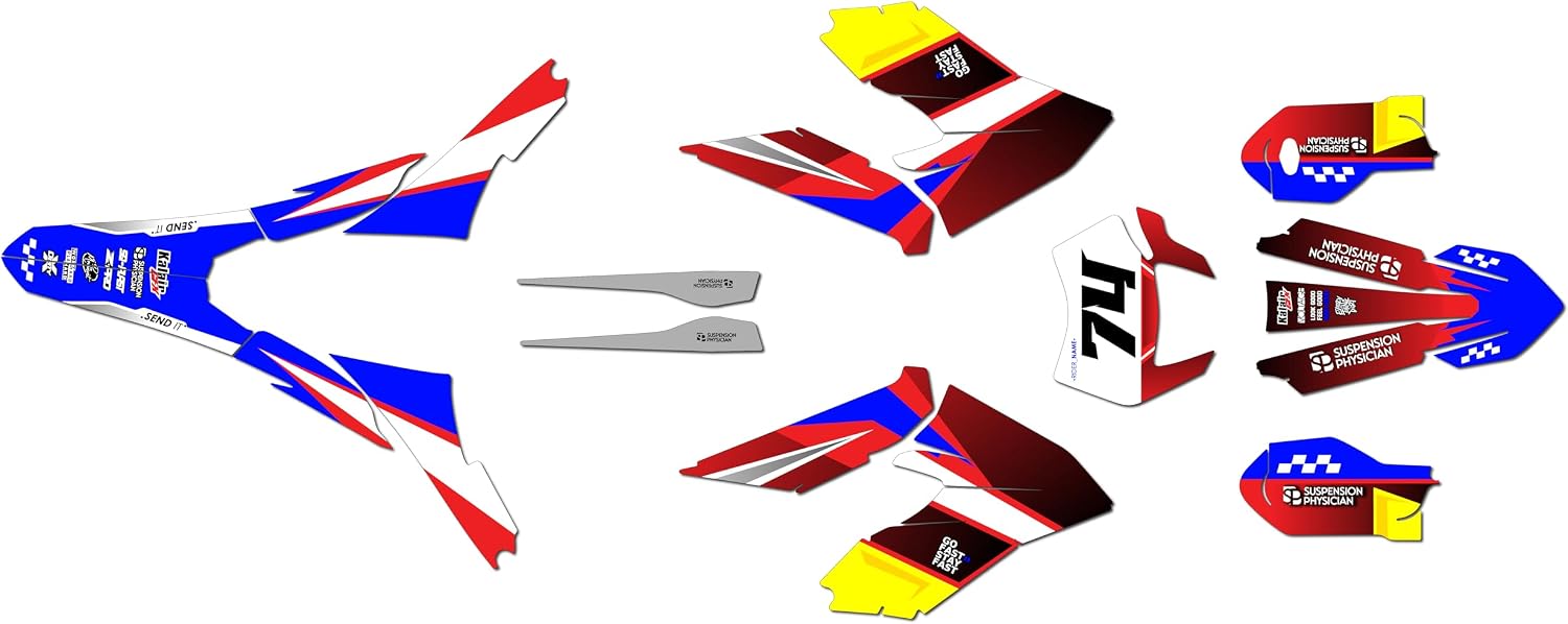 Graphics Kit for KTM Freeride Electric EX-C (2018-2023) Prestige Series Red 16 Mil - On/Off the Road - Dirt Pit Bike Motorcycle Sticker, no-Plastics