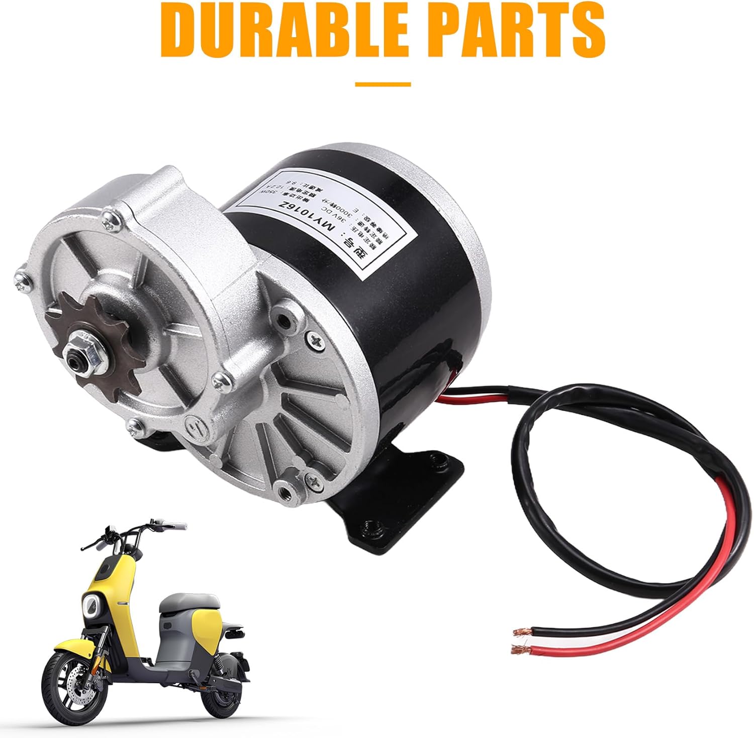 Kriccekal MY1016Z 12V 250Wギア削減9歯のスプロケットブラシを備えた9歯スプロケットブラシ付きDCモーター付