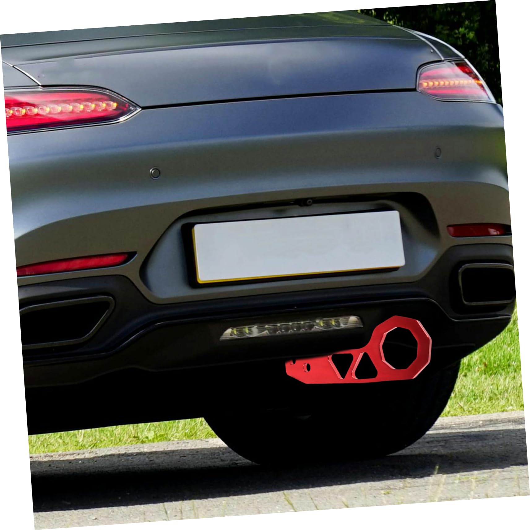 Zerodeko Auto Abschlepphaken aus Aluminiumlegierung Heck Abschlepphaken für Pkw und Rennwagen Einfache Montage Erhöhte Festigkeit