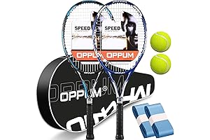 Pack of 2 Pro Tennis Rackets: Ideal for Beginners to Intermediate Players