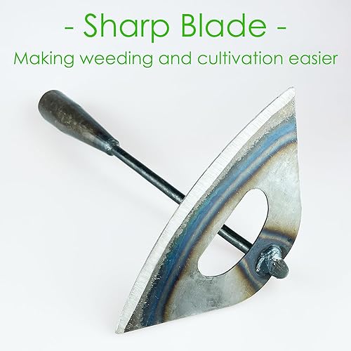 Miniatura 3 de 2 cabezas de azada de jardín grandes, azada de jardín afilada para deshierbe, herramienta de eliminación de malezas, herramienta de jardín de azada