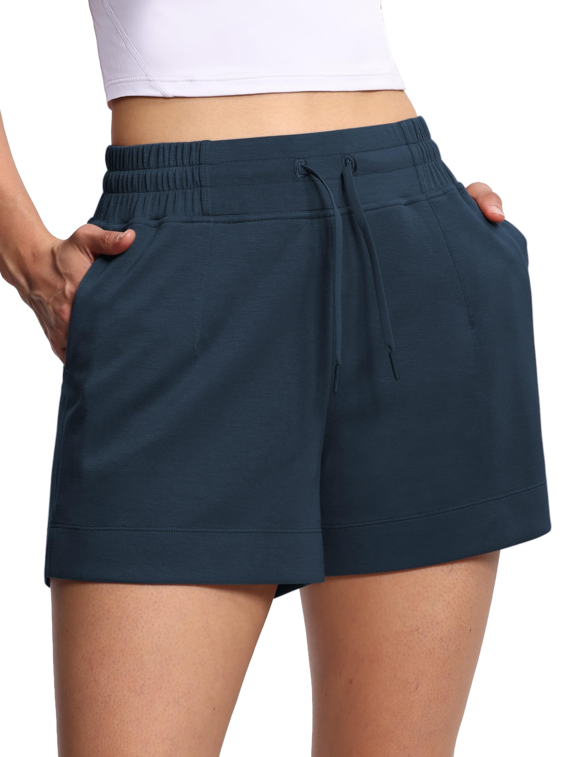 Photo 1 of THE GYM PEOPLE Women's Drawstring Sweat Shorts