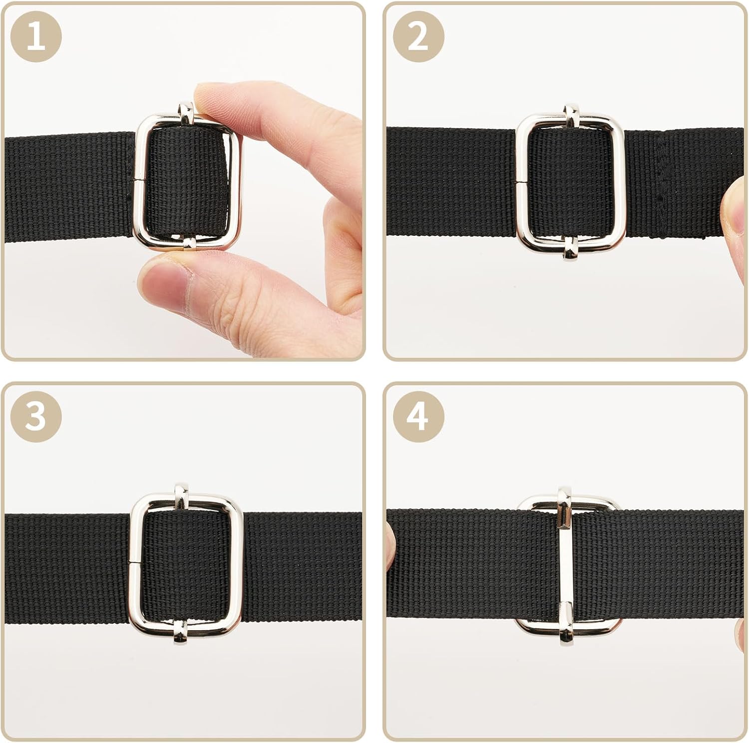 Metal Buckles Adjustable Slide for Purse Bag Hardware Making Supplies Backpack replacement Hardware Pin Strap Buckle - Image 4