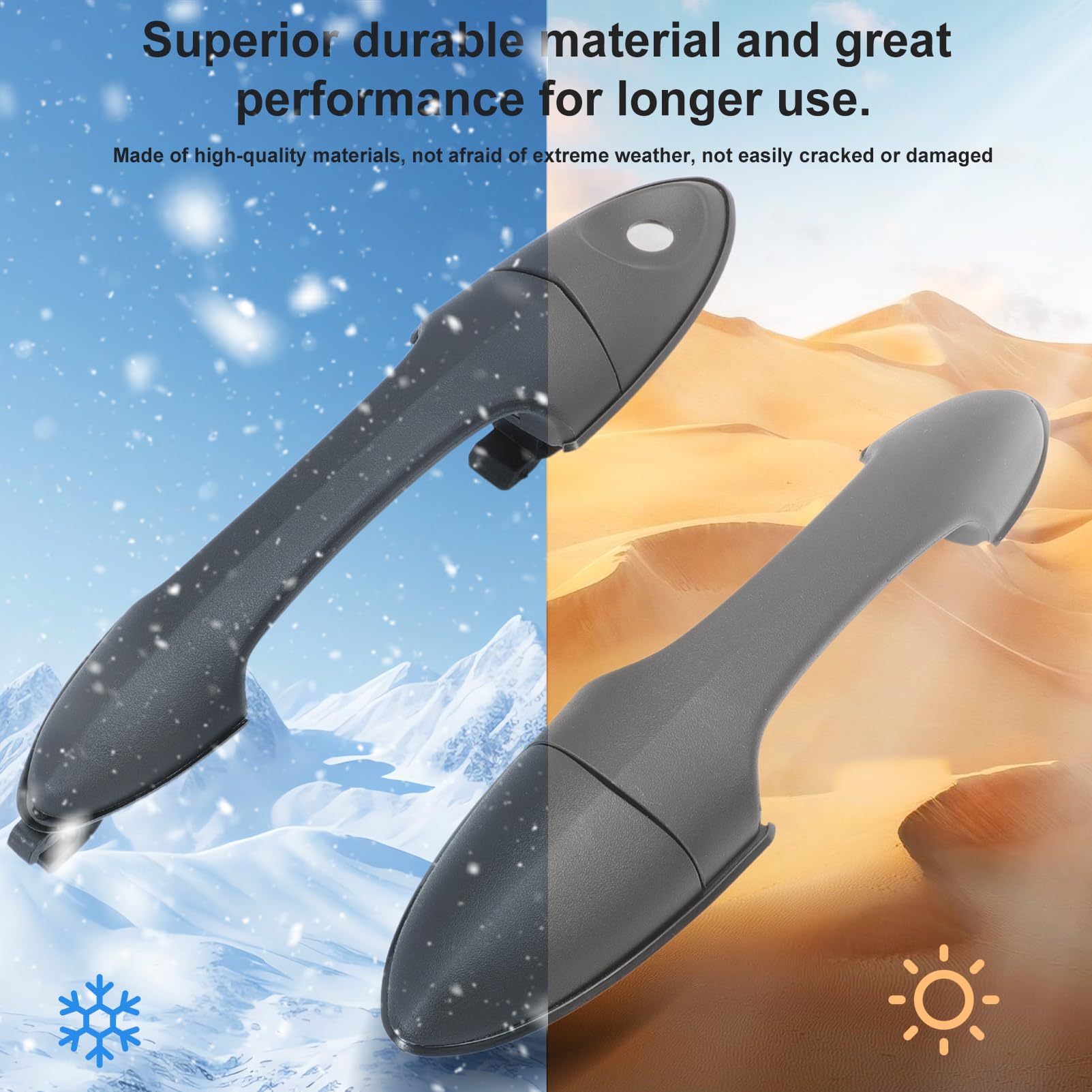 Amazon.com: AUROLYNNE 2Pcs Front Left and Right Exterior Door