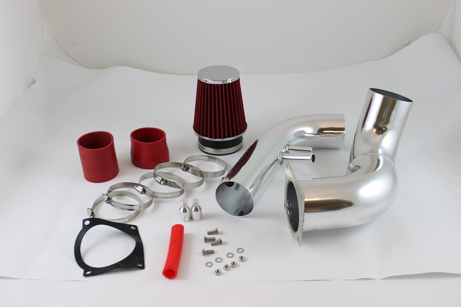 3.5" Black Cold Air Intake Induction Kit + Filter Compatible with 96-04 Ford Mustang 4.6L V8 N/A Engine