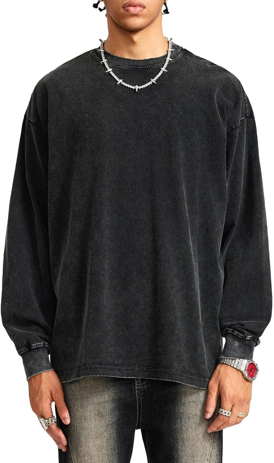 Oversized Plain Crewneck Sweatshirts Men No Hood Costa Rica Ubuy