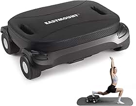EAST MOUNT Pilates Reformer Board - Equipamento de Pilates Ab Roller Rebote Automático Roda Abdominal Equipamento de Treino Doméstico para Mulheres Core Workout