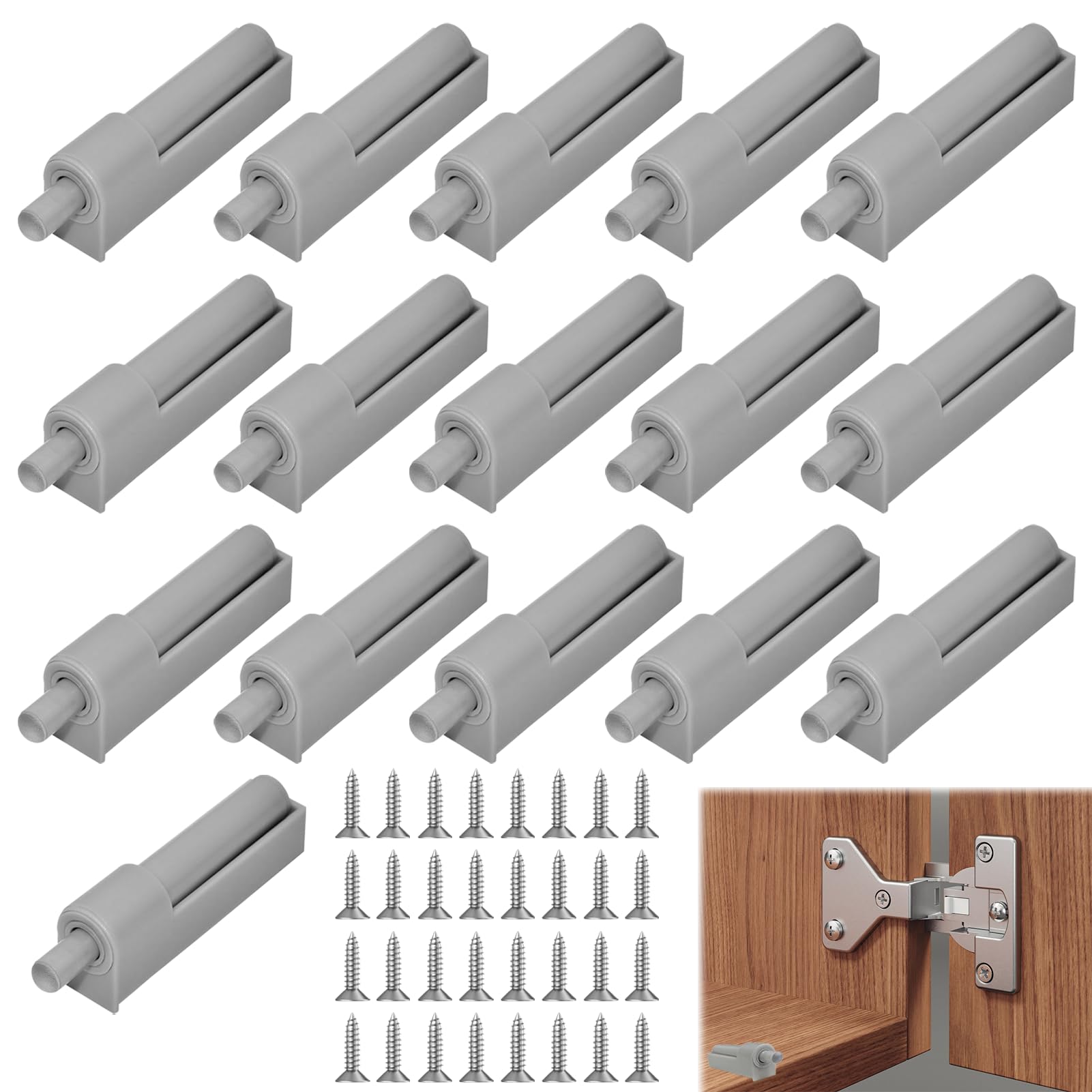 15 Stück Softclose Dämpfer Nachrüstsatz - Für Schränke & Schubladen