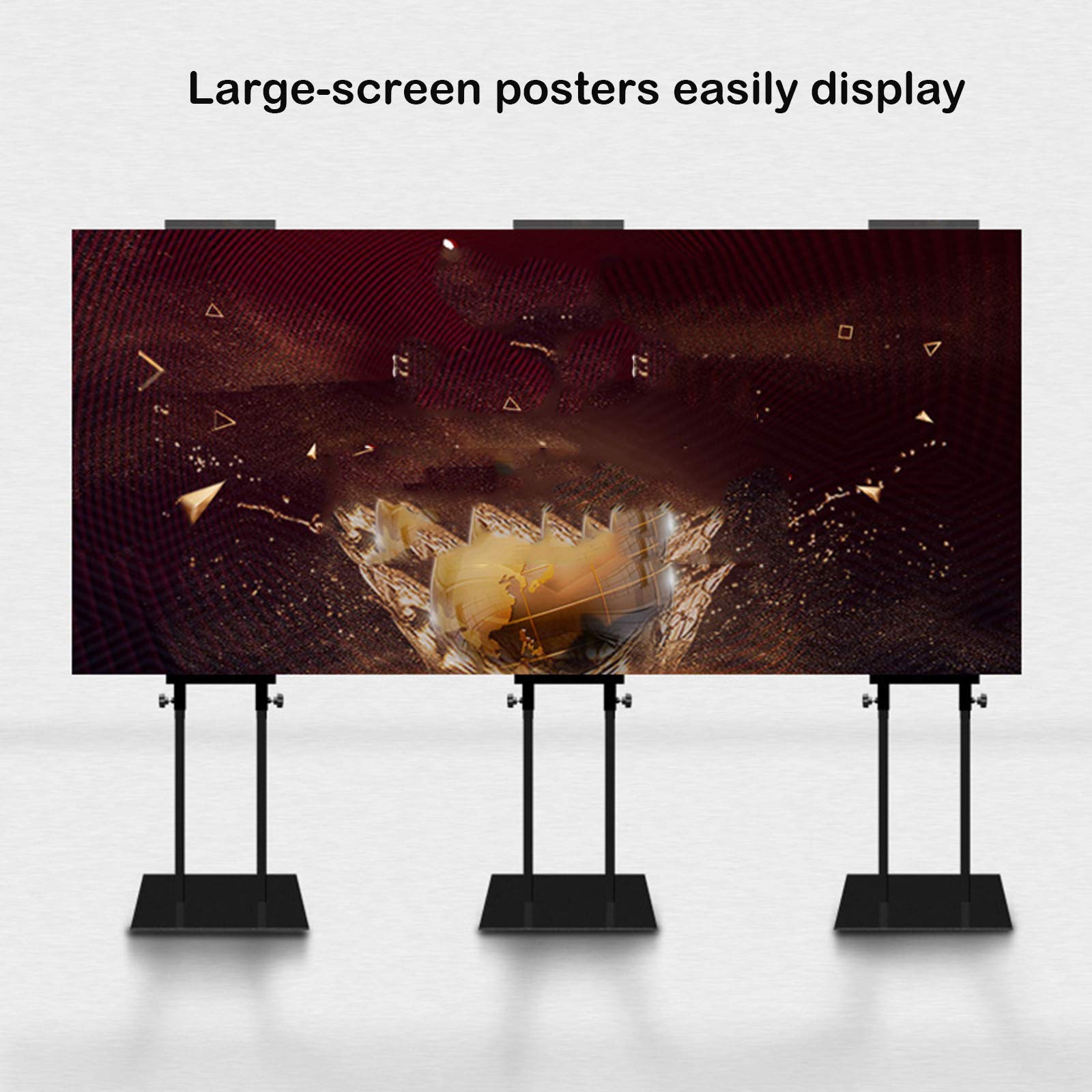 VEVOR Posterständer – Höhenverstellbar Bis 190 Cm, Doppelseitig, Mit Stoßfester Basis