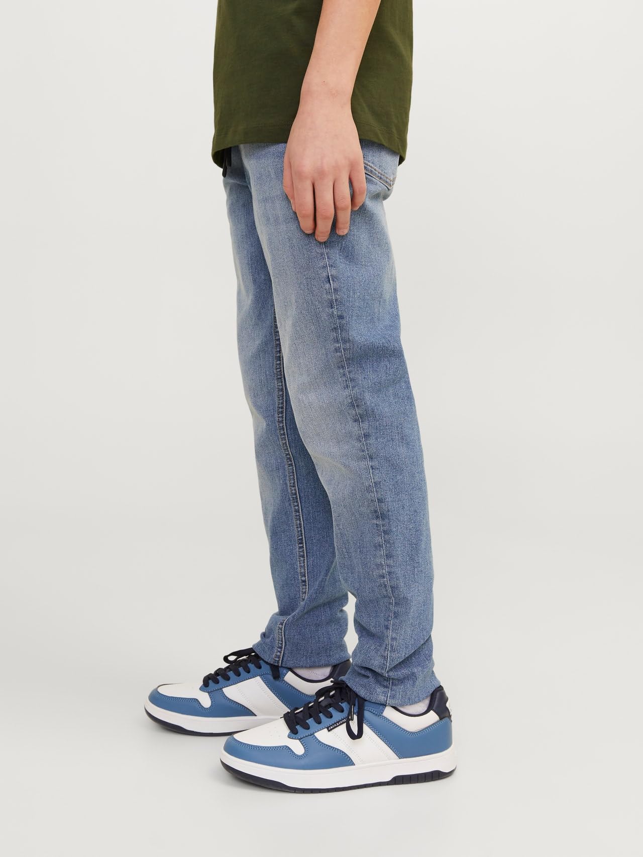 JACK & JONES Jjiglenn Jjelasticated Mf 995 Noos Mni - spodnie jeansowe Chłopcy