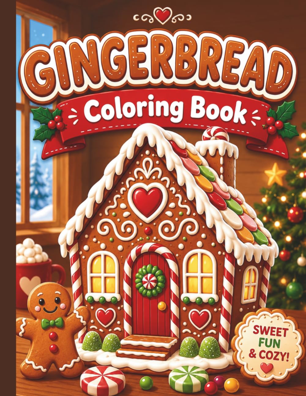 Gingerbread Coloring Book: Festive Days Coloring Book