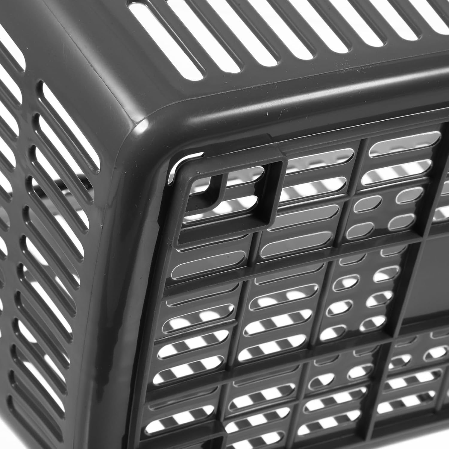 TOYANDONA Small Portable Plastic Shopping Basket with Handle, Grocery Storage Tote for Home, Bathroom Organizer, and Market Use, Compact Size, Random Color
