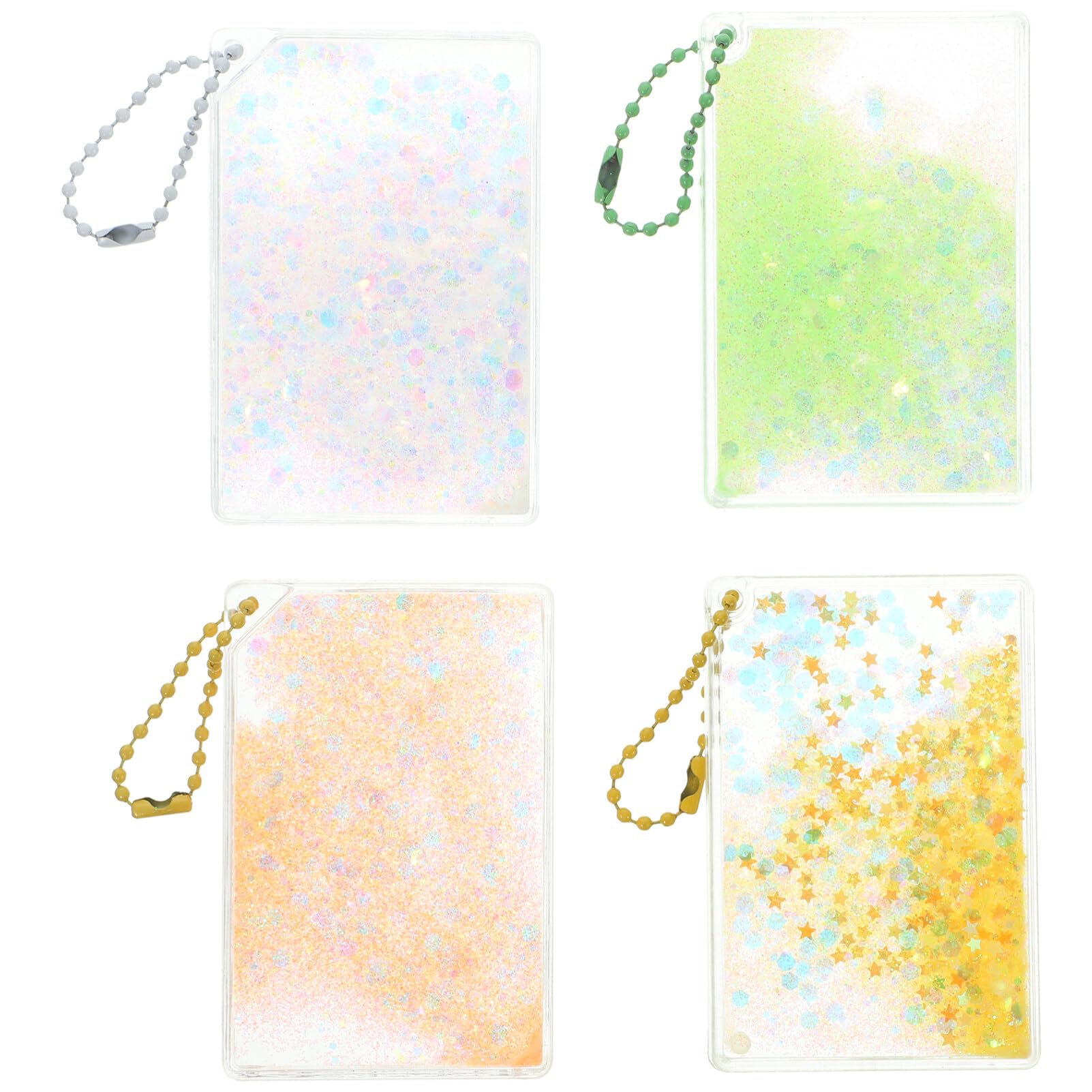 Amazon.com: MAGICLULU 4pcs Keychain Trading Cards Covers Card Sleeve Card  Protectors Glitter Cards Covers Photo Sleeves Cards Sleeves Card Holder Cards  Protectors Id Holders Small Card Flash : Toys & Games