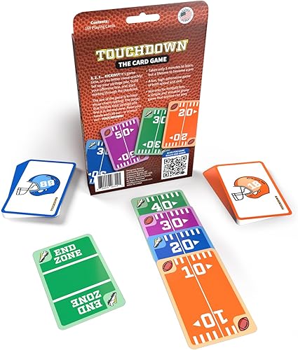 Miniatura 5 de TOUCHDOWN The Card Game - El juego de cartas con temática de fútbol de ritmo rápido que cualquiera puede jugar, incluye 160 cartas, 2-4 jugadores,