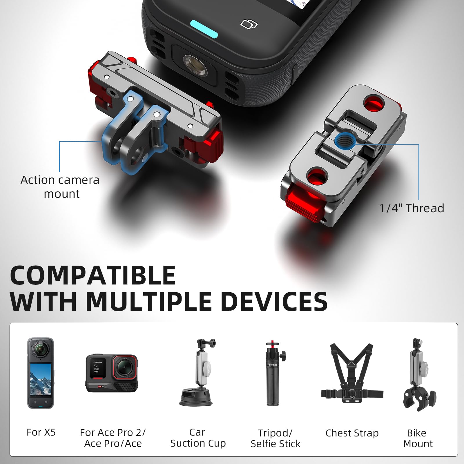 LICHIFIT Magnetische Schnellwechselhalterung für Insta360 Ace/Ace Pro LICHIFIT Magnetische Schnellwechselhalterung für Insta360 Ace/Ace Pro