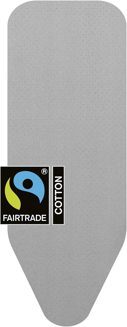 Brabantia Size C (49 x 18 inches) Replacement Ironing Board Cover with Durable Foam Layer (Metallized) Easy-Fit, 100% Cotton