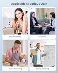 Wireless Lavalier Microphone for iPhone, iPad, Android Phone，2-Pack Mini Microphone with Noise Reduction, Auto Pairing and Mute & Reverb for Vlogging, Video Recording, TikTok, YouTube - Plug & Play