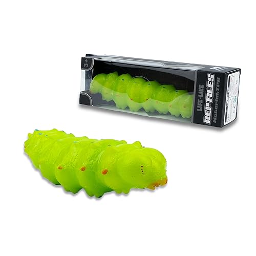 FUNSCENE Soft Rubber Squishy Caterpillar Toy, Super Stretch Squeeze Toy, Perfect for Gifts & Party Favors - Caterpillar