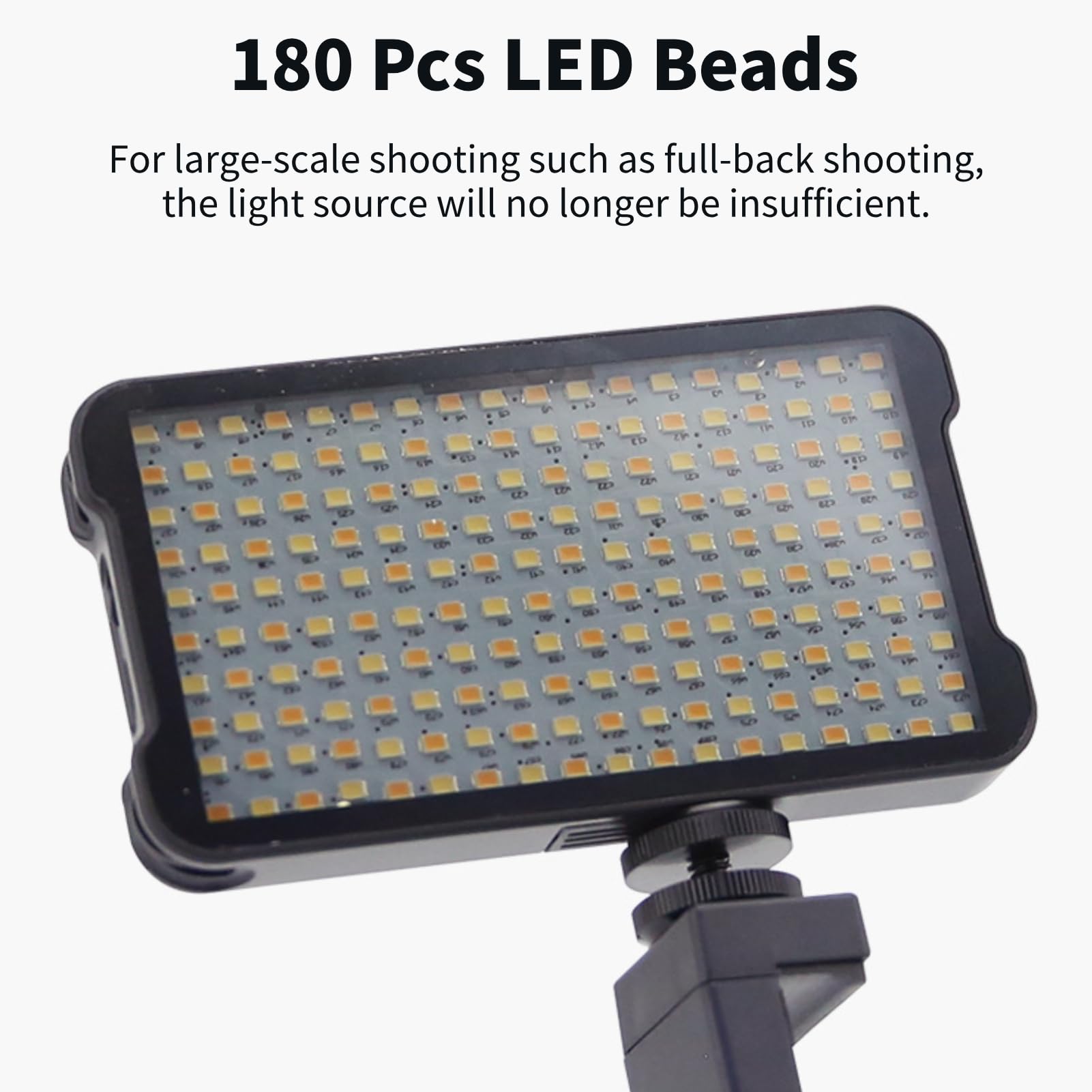 Clip Fill Light con Lente Polarizador CPL, Brillo Ajustable Eliminando Reflejos Luz de Video Fotográfica para Smartphones y Cámaras, Portátil Batería 3100mAh Pantalla OLED