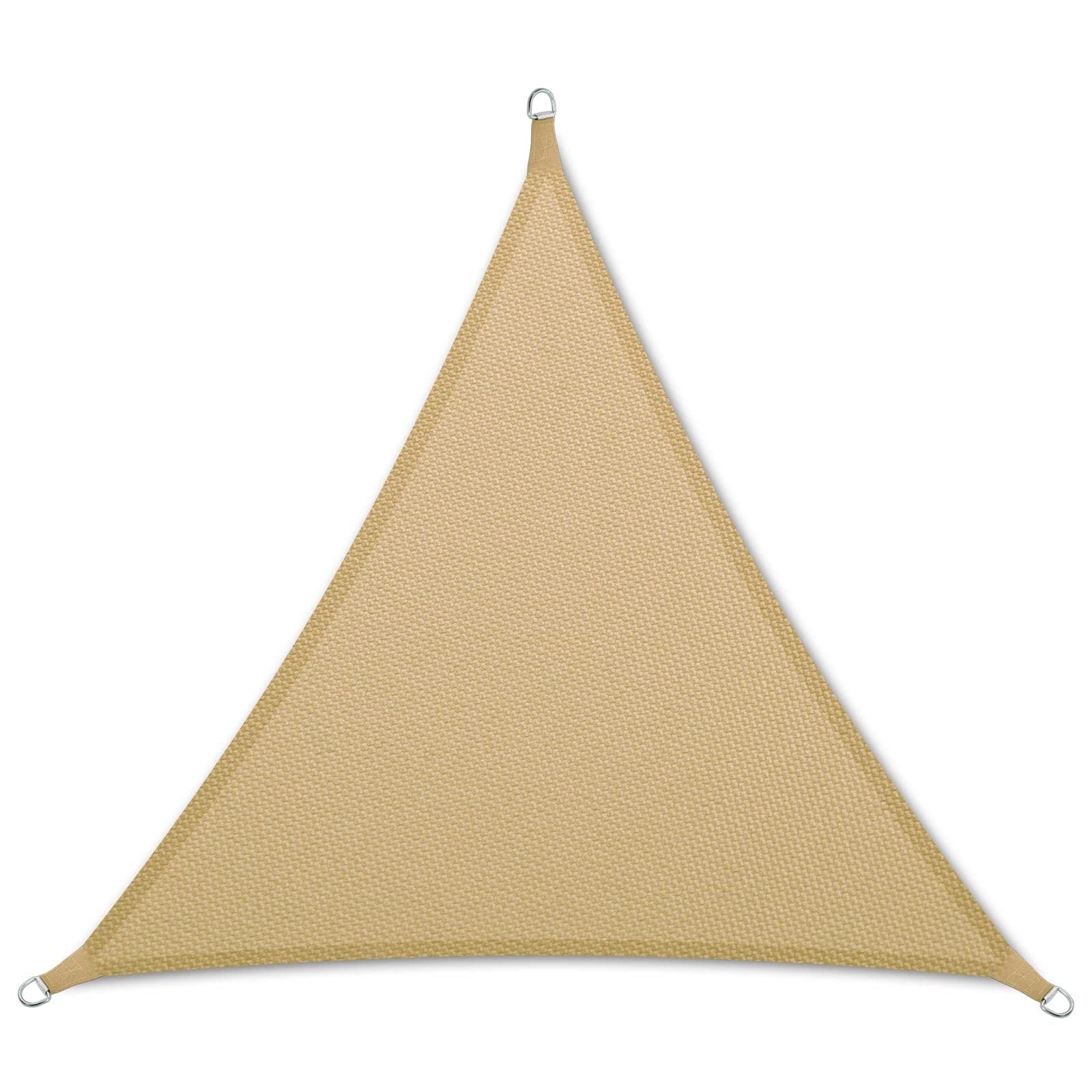 KARAT Voile d'ombrage en Polyester pour Jardin Balcon - Voile de Protection Solaire 160 g/m² Respirante & imperméable - L’Ombre idéale pour Votre terrasse patios (Respirant 5x5m, Sable)