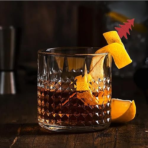 Miniatura 6 de Honbay 100 piezas de palillos de cóctel para árbol de Navidad, frutas, alimentos, hamburguesas, palillos de dientes, decoración de cupcakes,