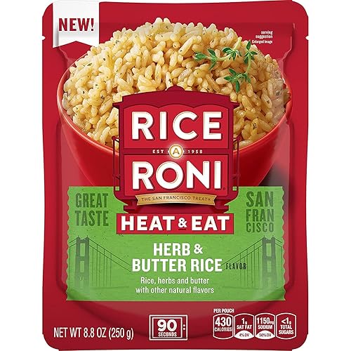 Miniatura 4 de Arroz Rice-A-Roni para calentar y comer, hierbas y mantequilla (paquete de 8)