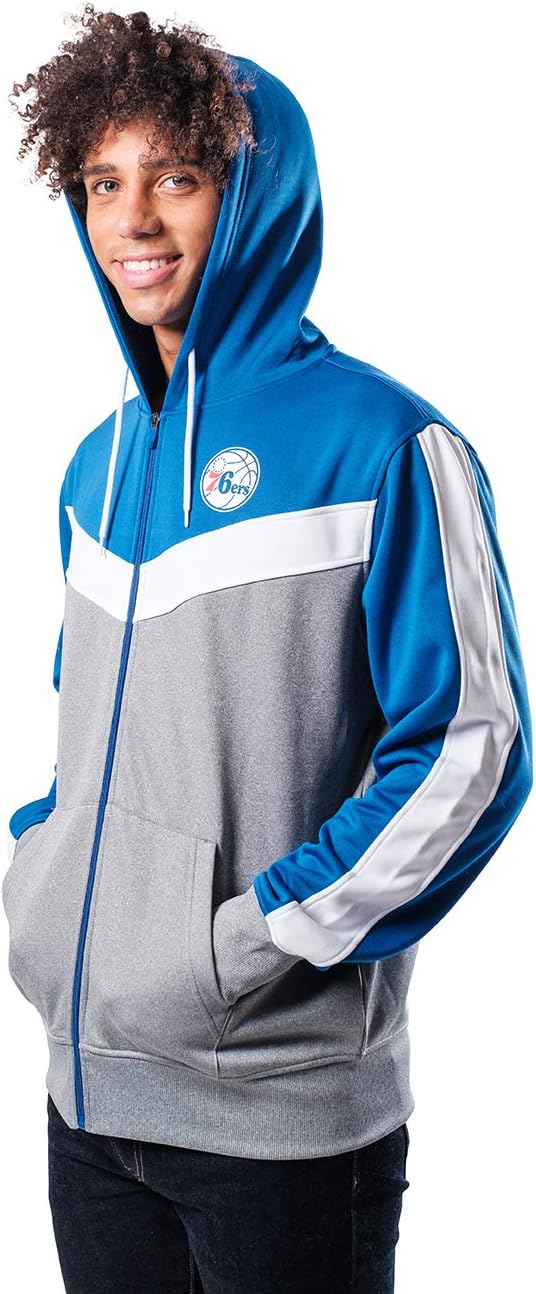 Ultra Game Men's NBA Official Full Zip Hoodie Sweatshirt - Image 3