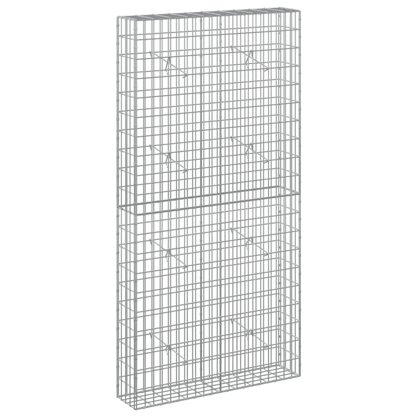vidaXL Gabion with 5 mm Wire and 5x10 cm Mesh 100x20x200 cm