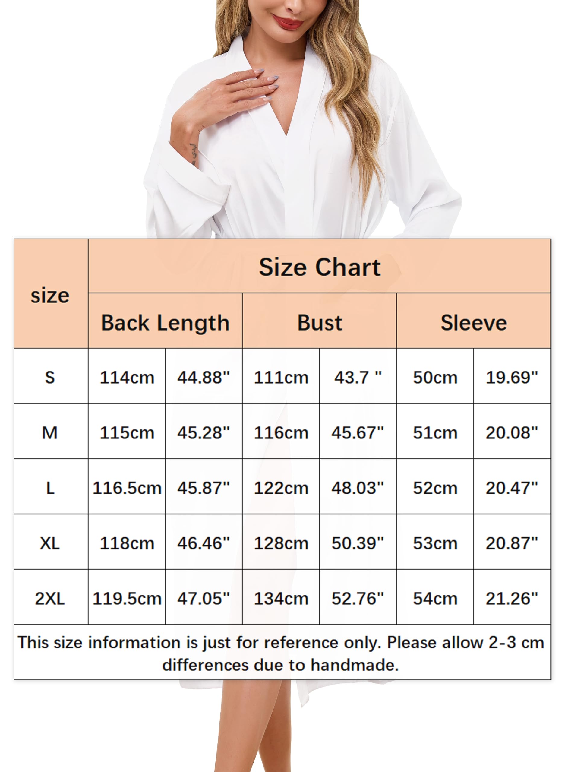 Sopesil Peignoir de Bain Femme Satin Longue Robe de Bain Peignoir de Mariée Kimono Femme avec Poches Confortable pour Maison Toutes Saisons Tailles S-XXL