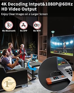 Wireless HDMI Transmitter and Receiver 328ft/100m Extender 1080P Output