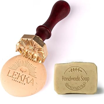 Custom Pottery Stamp for Clay & Soap | Personalized Handmade Stamps with Letter & Logo | Ceramics Tools Gift for Potters & Crafters 1.5 Inch