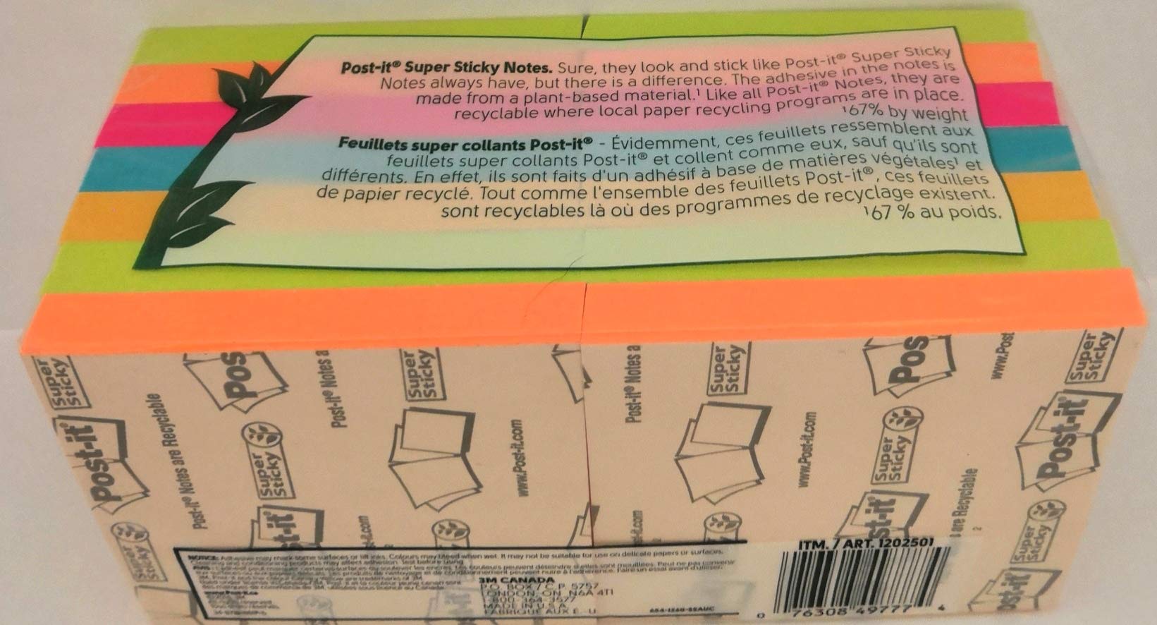 Post-it Super Haftnotizen, 7,6 cm x in, Rio de Janeiro Collection, 14 Blöcke, 90 Blatt/Block