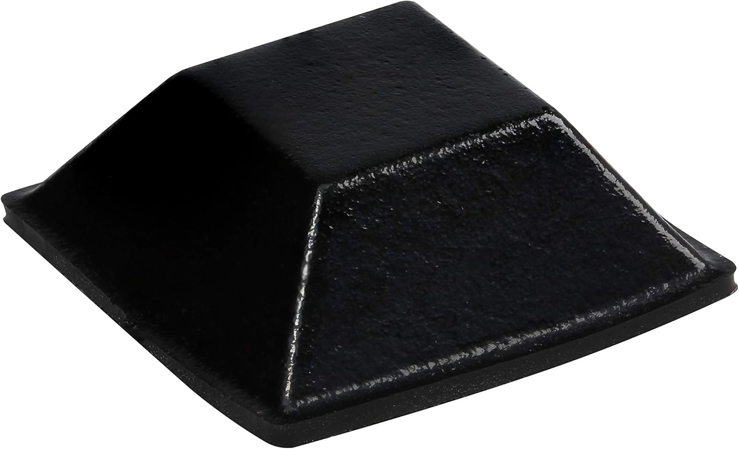 Rok Hardware 49 Pack Big Black Square Pyramid Self-Adhesive Tall Rubber Pad Bumpers 0.81 x 0.30 for Home Kitchen Glass Foot Drawers Cabinet Door Stops