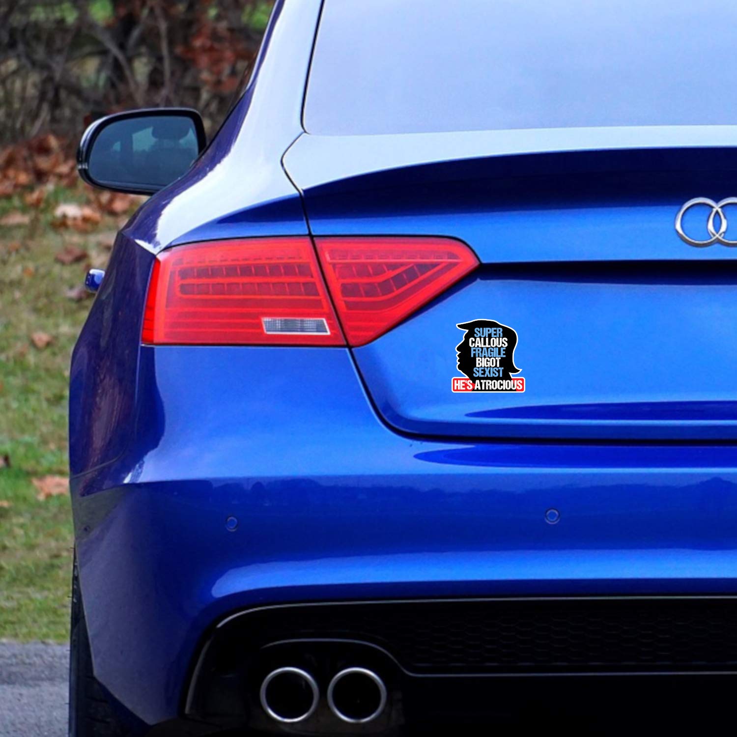 Crafted-Brand Kamala Harris 2024 Super Callous Fragile Sticker | A Clever Anti Trump 2024 Vinyl Decal for Your Laptop, Car Bumper, or Hydro-Flask (3 X 3 Inch)