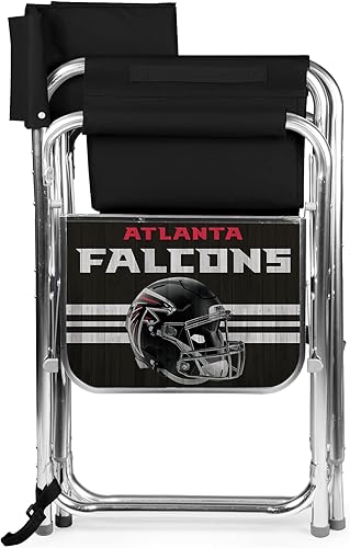 Miniatura 205 de PICNIC TIME NFL Unisex-Adult NFL Sports Chair with Side Table, Beach Chair, Camp Chair for Adults Negro