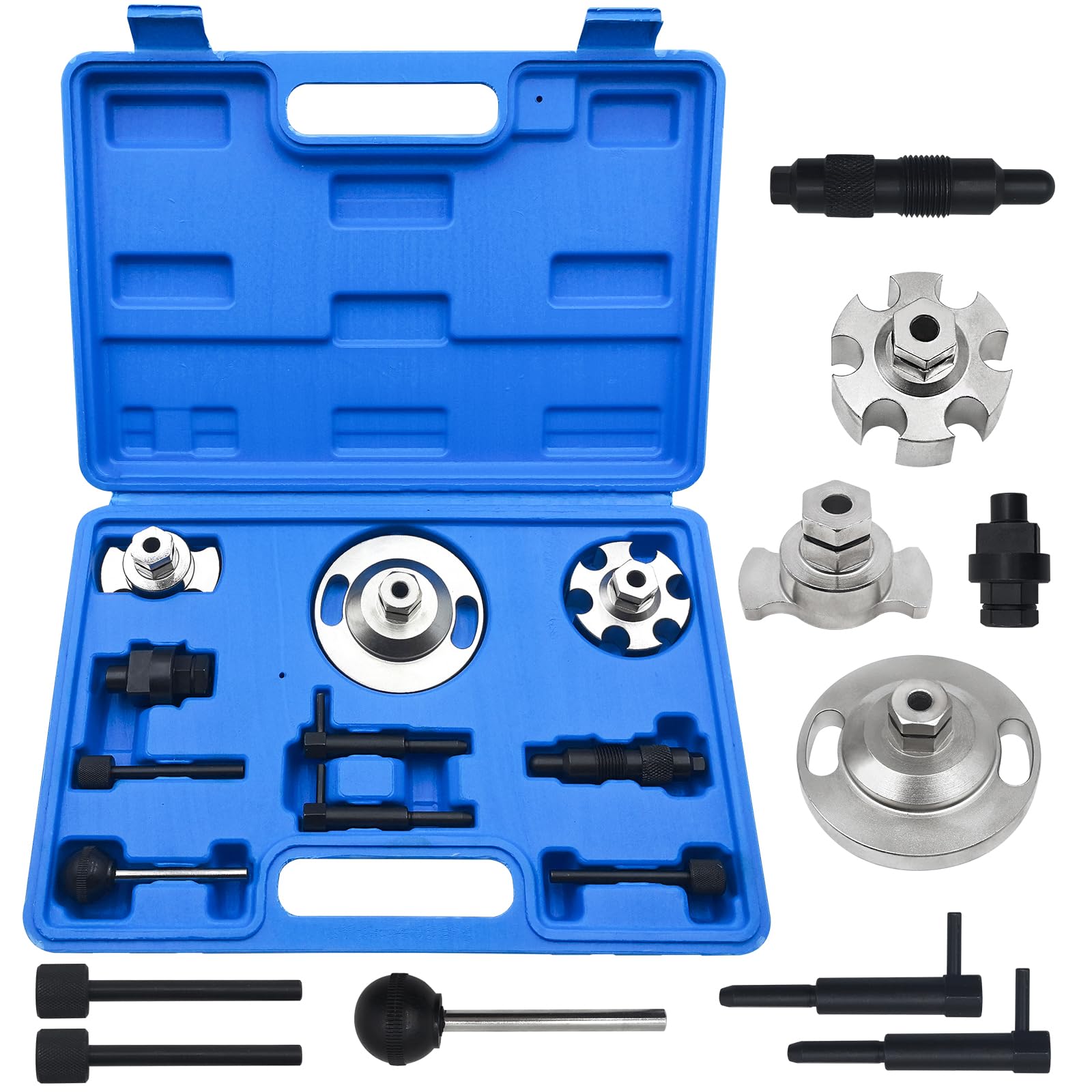 Herramienta de Calado distribucion de Ajuste del Motor Compatible con VW Audi 2.7 3.0 TDI, Bloqueo del cigüeñal y árbol de levas reemplaza T40049, T40058, T40060, T40061, T40062, 3359, 3242