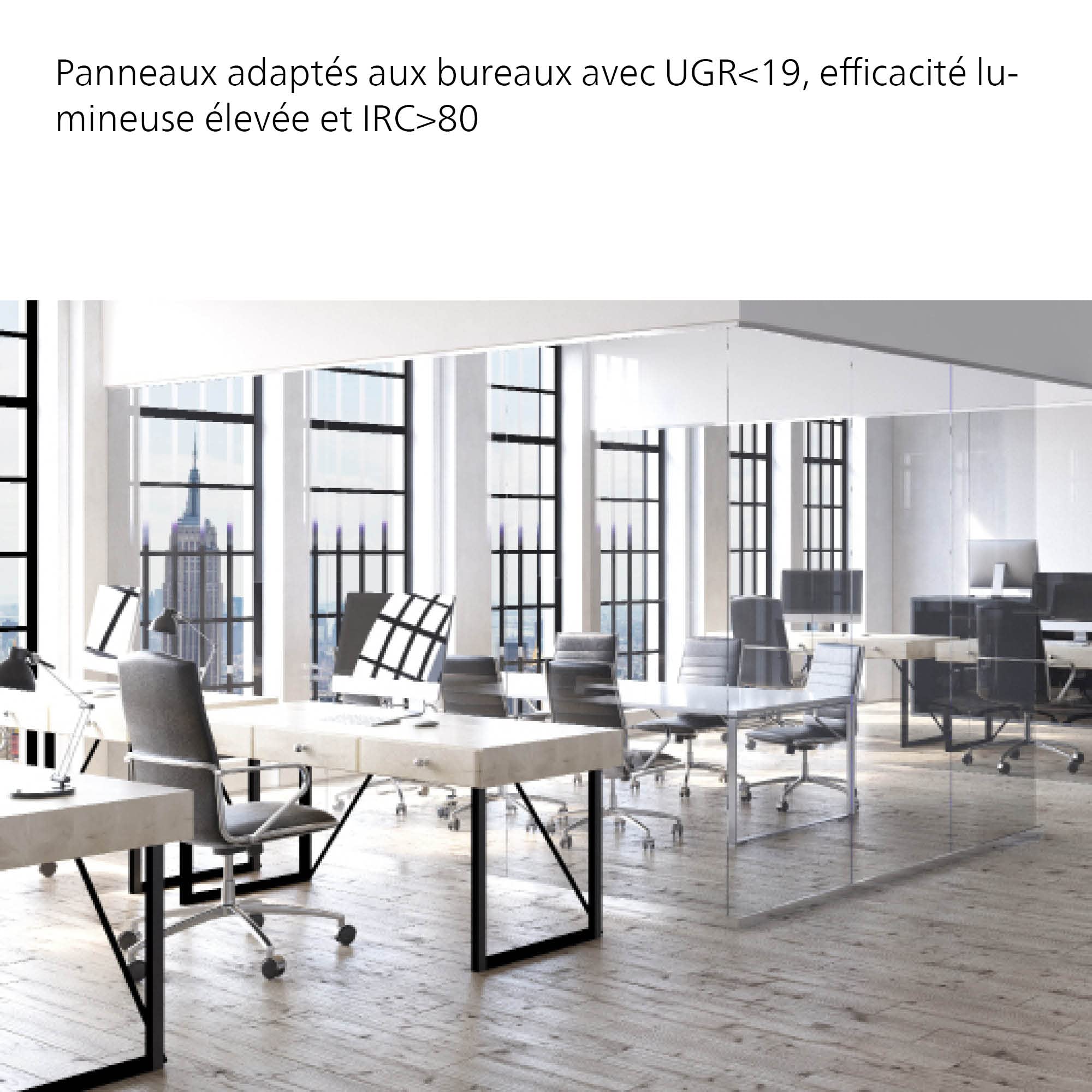 Philips Projectline, Panneau LED Encastrable OC, 3200lm, 62x62cm, Blanc