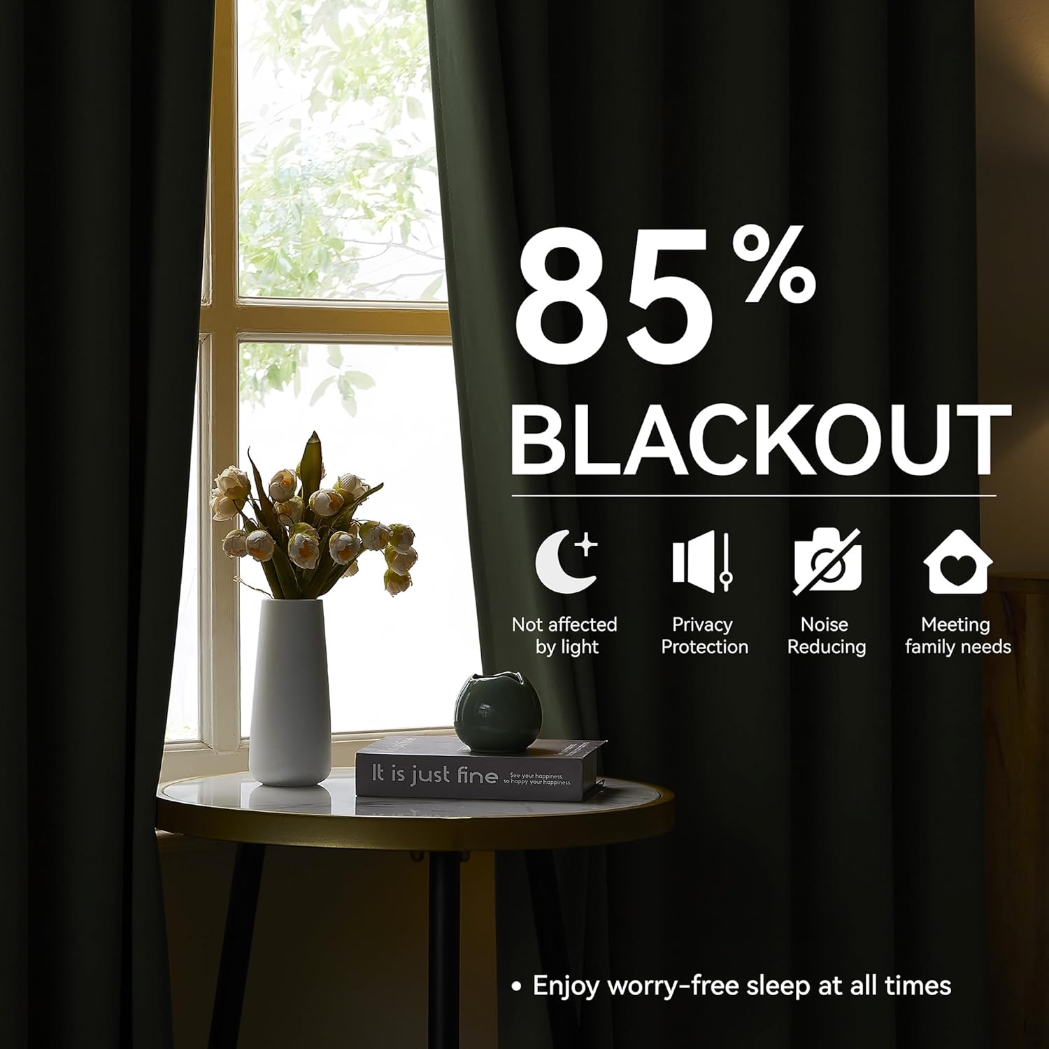 Sage Green Pinch Pleat Blackout Curtains 96 Inches Long for Living Room, Room Darkening Thermal Insulated Drapes Privacy Assured Memory Shape Pleated Panels for Bedroom with Hooks(2 Panels,40Wx96L)