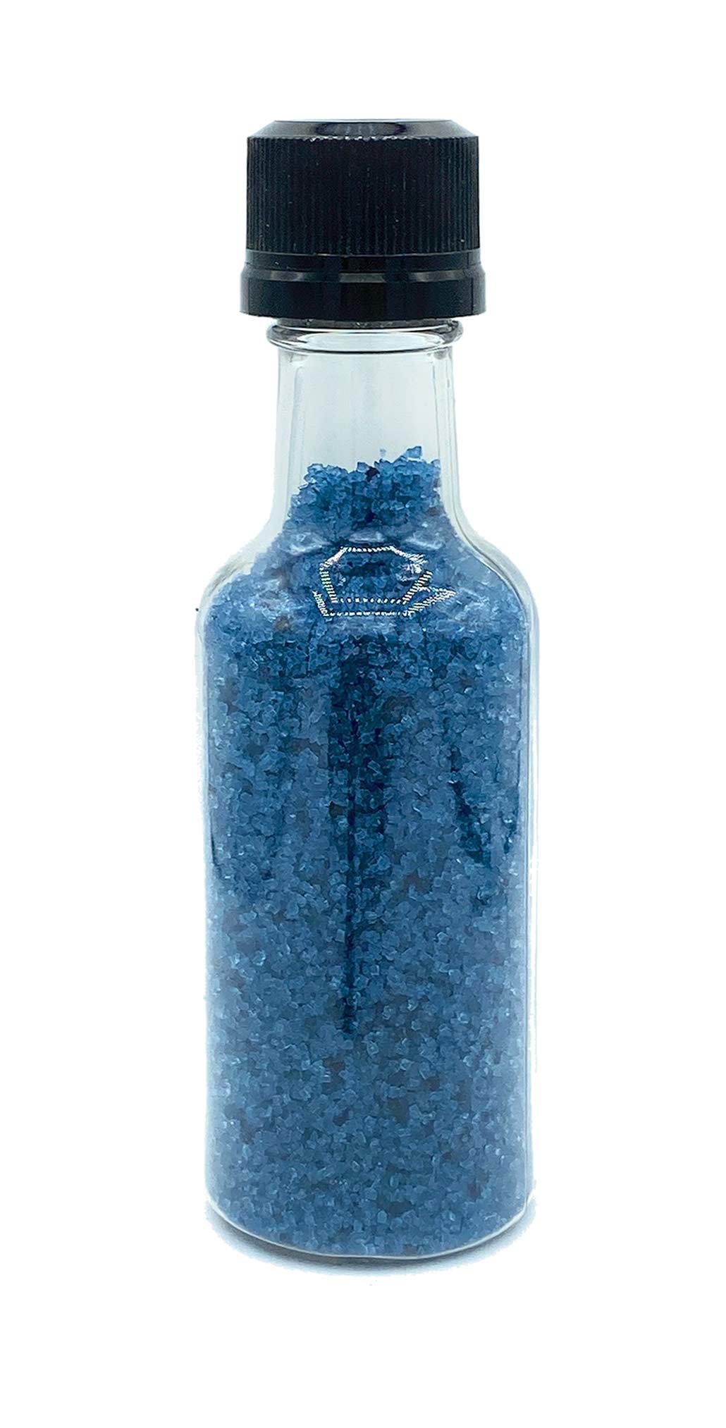 Snowy River Royal Blue Cocktail Sugar - Kosher Certified Naturally Colored Royal Blue Cocktail Rimmer (2oz Bottle, Medium Crystal)