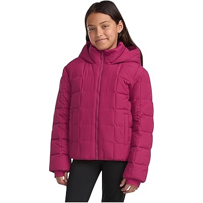 abercrombie kids Midweight Puffer Jacket (Big Kid) magenta haze