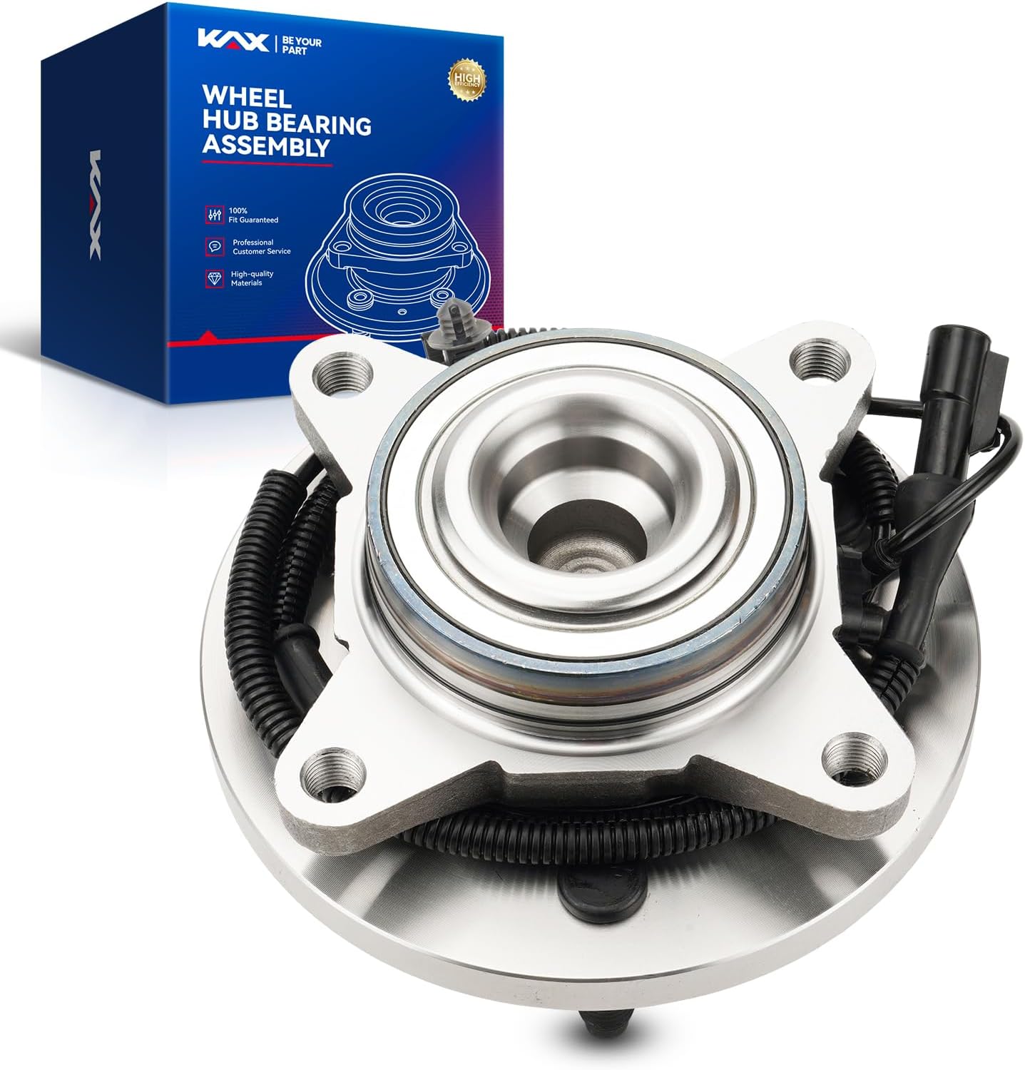 KAX 515117 Front Wheel Bearing Hub Assemblies for Ford F-150 2009-2010 6 Lugs W/ABS