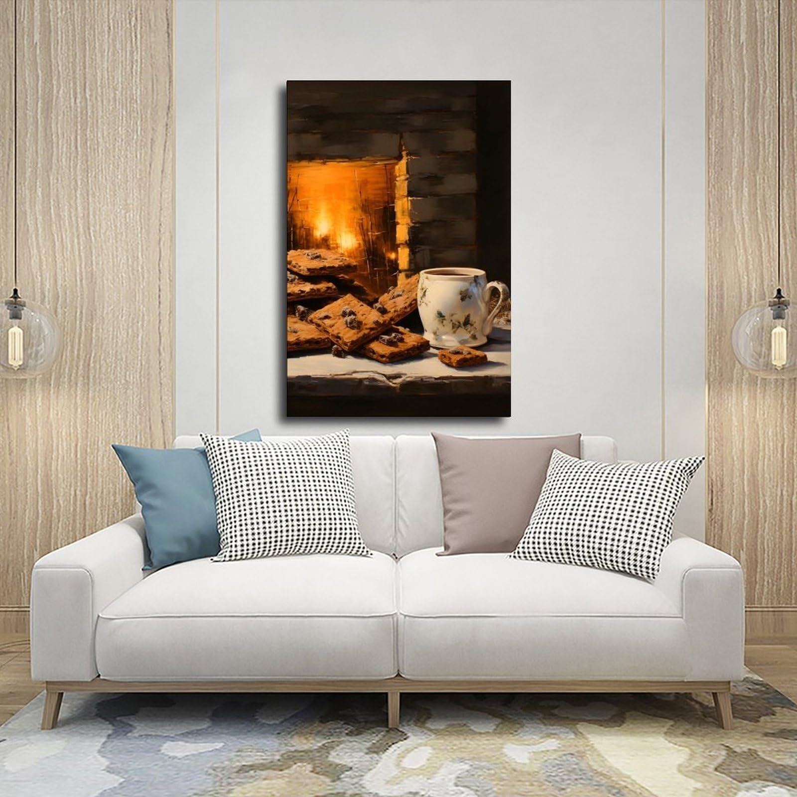 NEOHI Martwa natura 5 zabawy retro Boże Narodzenie estetyczne fajne płótno sztuka dekoracja ścienna plakaty dom bar restauracja garaż kawiarnia logo prezent 24 x 36 cali (60 x 90 cm)