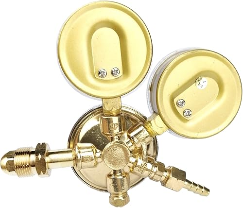 Miniatura 2 de Soldador de gas de soldadura Regulador de acetileno CGA 510 Entrada 0-400 PSI Salida 0-30 PSI