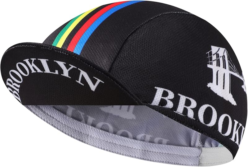 Brooklyn Cycling Cap - Retro Cycling Hat-Under Helmet - Cycling Helmet Liner Breathable&Sweat Uptake