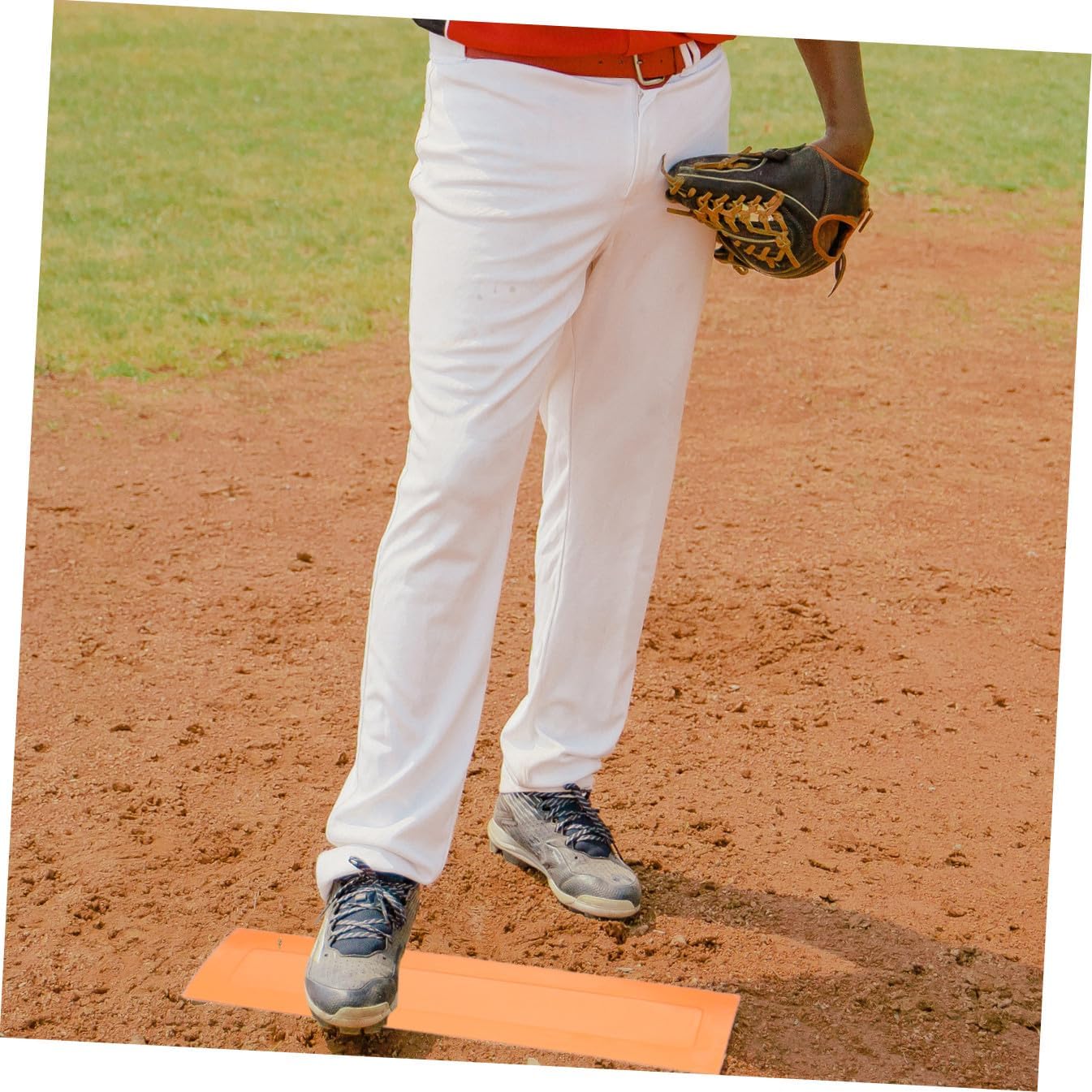 1set Non- Teeball Rubber Baseball Base Plates for Backyard Play Lightweight and Portable for Baseball Kickball Practice