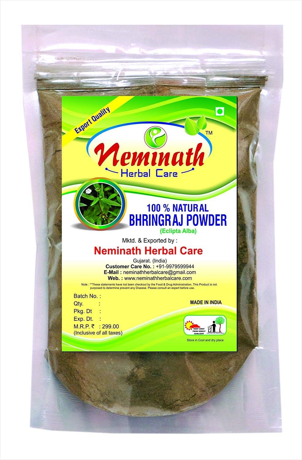 Bhringraj Leaves (ECLIPTA ALBA) Powder 227 gm (8 OZ)