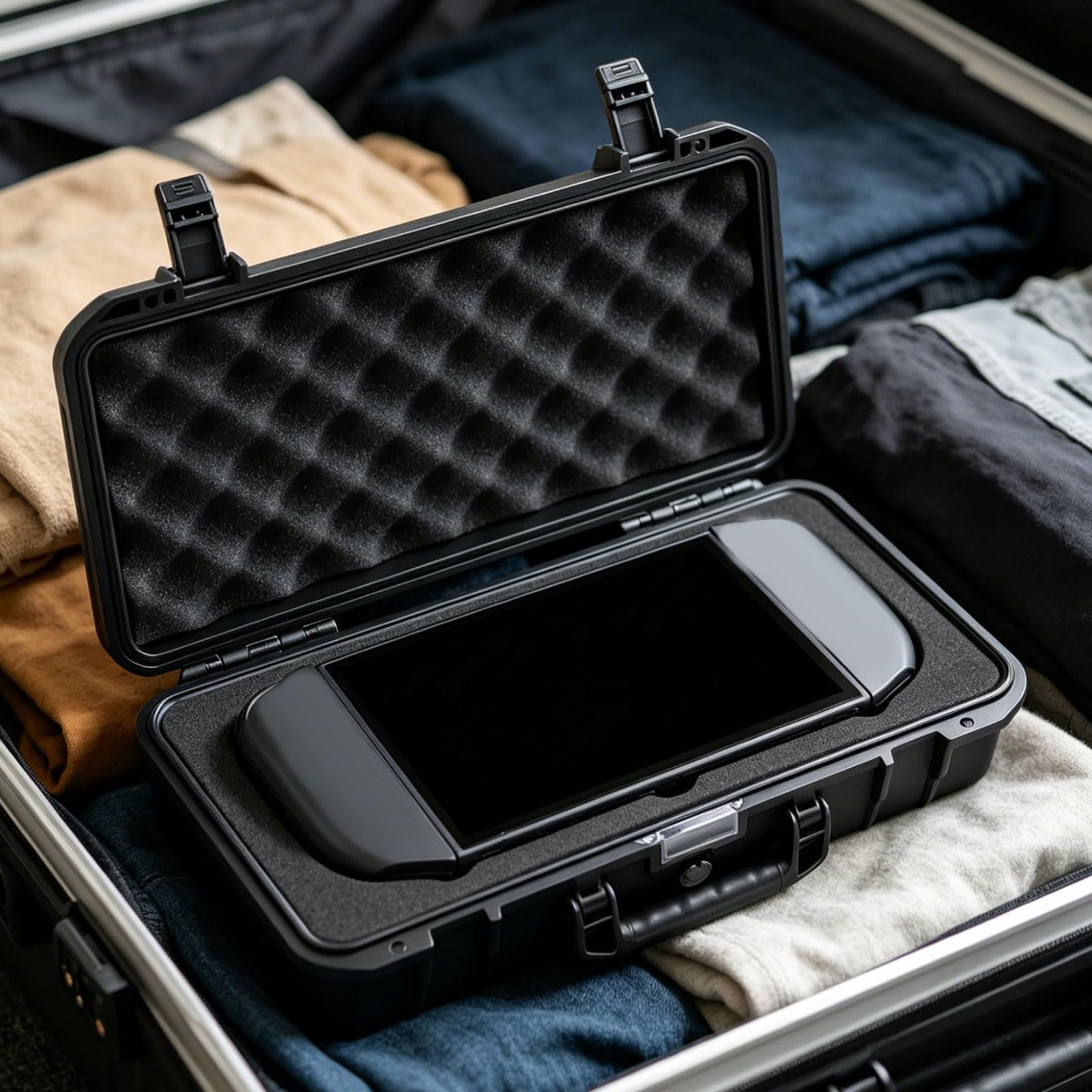 APGLSXY Stoßfeste Aufbewahrungsbox für Go 2 Handheld Spielkonsolentasche, Hartbox Tasche, Kratzfeste Reise Tragetasche, Gaming Handheld Tasche
